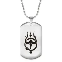 Жетон на цепочке Тришула и Уроборос ACZ2-463