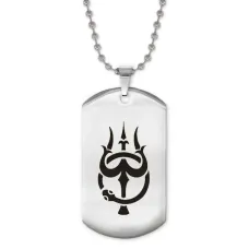 Жетон на цепочке Тришула и Уроборос ACZ2-463