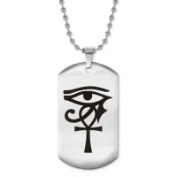 Жетон на цепочке Око Ра и Анкх ACZ2-465
