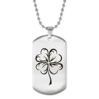 Жетон на цепочке Клевер удачи ACZ2-492