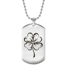 Жетон на цепочке Клевер удачи ACZ2-492