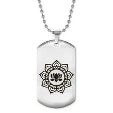 Жетон на цепочке Лотос ACZ2-493