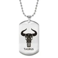Жетон на цепочке Знаки Зодиака Телец ACZ2-507