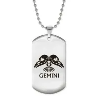 Жетон на цепочке Знаки Зодиака Близнецы ACZ2-508