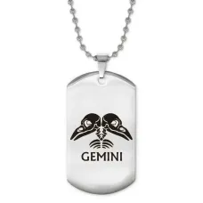 Жетон на цепочке Знаки Зодиака Близнецы ACZ2-508