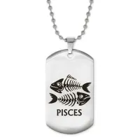 Жетон на цепочке Знаки Зодиака Рыбы ACZ2-517