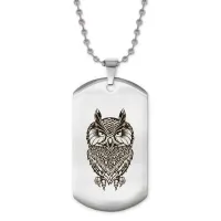 Жетон на цепочке Сова ACZ2-518