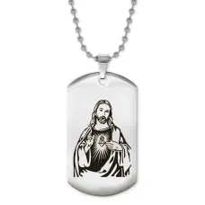Жетон на цепочке Иисус ACZ2-528