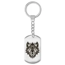 Брелок-жетон Волк анфас BKZ-444