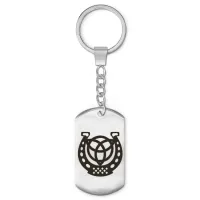 Брелок-жетон Подкова с Трикветром BKZ-448