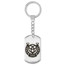 Брелок-жетон Подкова с Трикветром BKZ-448