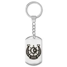 Брелок-жетон Подкова Солнце и Луна BKZ-449