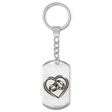 Брелок-жетон Обручальные кольца Любовь BKZ-490