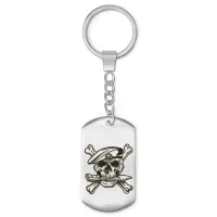 Брелок-жетон Череп в берете BKZ-523