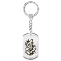 Брелок - жетон Девушка с автоматом BKZ-527