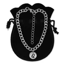 Браслет-цепь из нержавеющей стали Знаки Зодиака Лев BSO-05