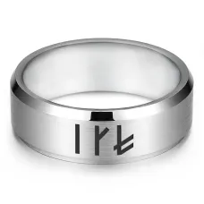 Кольцо со славянской формулой Зеркальный личный амулет KLL-129-9