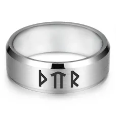 Кольцо со славянской формулой Привлечение денег KLL-130-9