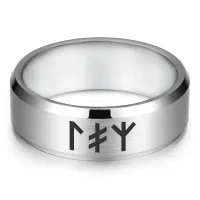 Кольцо со славянской формулой Энергия молодости KLL-133-11