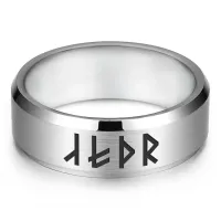 Кольцо со славянской формулой Благополучие и успех KLL-139-8