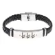 Кожаный славянский браслет с формулой Берегиня BSKR1-432