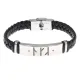 Кожаный славянский браслет с формулой Исцеление BSKR1-439