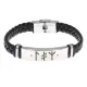 Кожаный славянский браслет с формулой Энергия молодости BSKR1-440