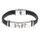 Кожаный славянский браслет с формулой Привлечение богатства BSKR1-441