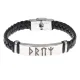 Кожаный славянский браслет с формулой Привлечение удачи BSKR1-443
