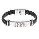 Кожаный славянский браслет с формулой Гармонизация отношений BSKR1-445
