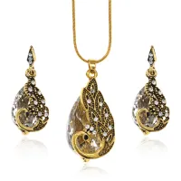 Набор бижутерии Жар-Птица (кулон, серьги), цвет белый NJ017-02