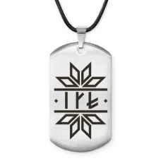 Амулет - жетон со славянской формулой Зеркальный личный амулет ACZ-625