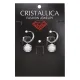 Серьги Конго с нат.камнем Кахолонг SEC-08-03
