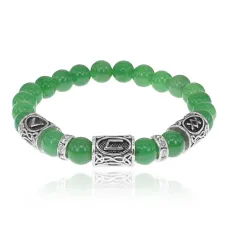 Браслет Скорейшее избавление от болезней, Нефрит 8мм BSRCR-009