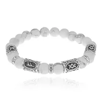 Браслет Изобилие в семье, 8мм, Кахолонг BSRCR-011