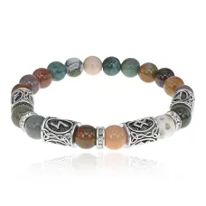 Браслет Успех во всех делах, Индийская яшма 8мм BSRCR-013