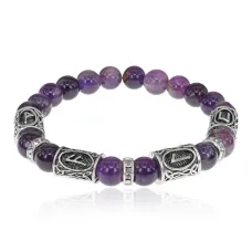 Браслет Гармонизация внутреннего мира, Аметист 8мм BSRCR-014