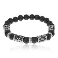 Браслет Исполнение желаний, Лава 8мм BSRCR-017