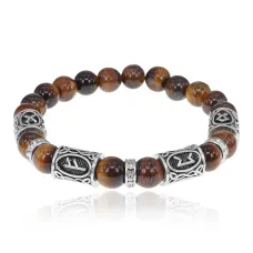 Браслет Формула получения прибыли, Тигровый глаз 8мм BSRCR-018