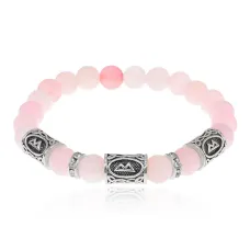 Браслет Женское счастье, Розовый кварц 8мм BSRCR-020
