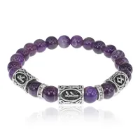Браслет Стабильный доход, Аметист 8мм BSRCR-022