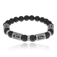 Браслет Новый уровень успеха и благополучия, Лава 8мм BSRCR-024