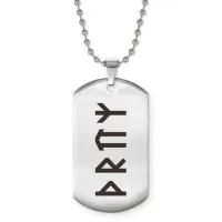 Жетон на цепочке со славянской формулой Привлечение удачи ACZ2-649