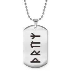 Жетон на цепочке со славянской формулой Привлечение удачи ACZ2-649