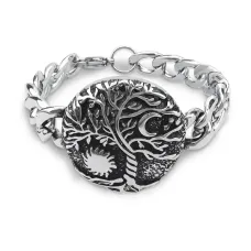 Браслет Иггдрасиль (Дерево Жизни), нержавеющая сталь, 20см BS867-03