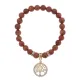 Браслет Дерево жизни (защита и развитие) синт.камень Корич. авантюрин 8мм BS-CR-0001