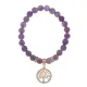 Браслет Дерево жизни (защита и развитие) нат.камень Аметист 8мм BS-CR-0003