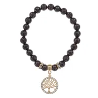 Браслет Дерево жизни (защита и развитие) нат.камень Гранат 8мм BS-CR-0006