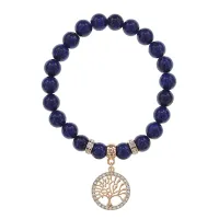 Браслет Дерево жизни (защита и развитие) нат.камень Лазурит 8мм BS-CR-0010