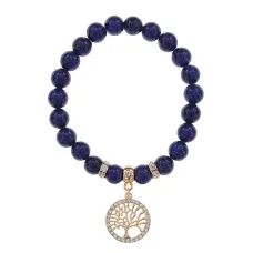 Браслет Дерево жизни (защита и развитие) нат.камень Лазурит 8мм BS-CR-0010